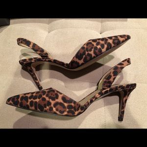 Ann Taylor leopard slingback size 9.5